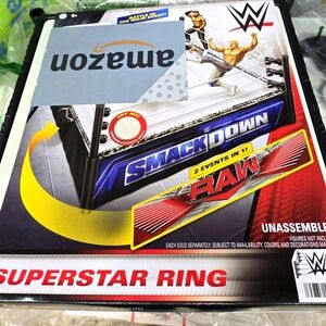 WWE Superstar Ring with SmackDown and Raw Graphics